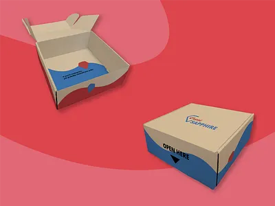Great Sapphire | Box package design blue box design brand identity branding design logo logo design logo mark logomark logotype package design parcel red sapphire vector visual design visual identity