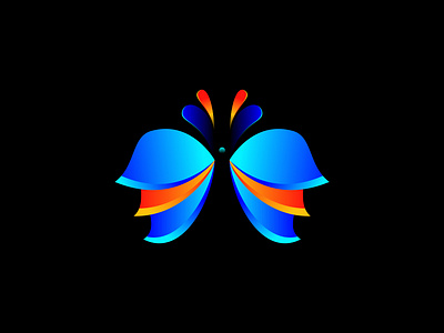 Colorful Butterfly animal app icon bird brand identity branding butterfly butterfly symbol colorful colorful butterfly creative logo design flat flat logo icon logo logos meditation minimalist modern logo design symbol