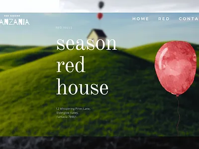 Season Red --- BANZANIA baloon design logo red season ui websitedesign