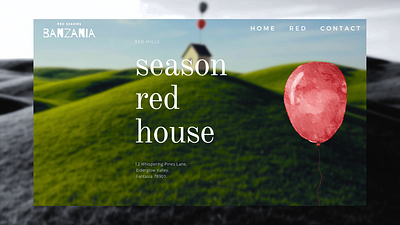 Season Red --- BANZANIA baloon design logo red season ui websitedesign