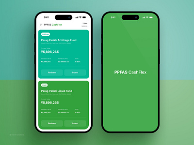 PPFAS CashFlex | Mobile App android app app design ios mobile mobile app phone ui ux