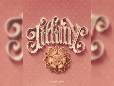 Tiffany & Co. – Lettering Style Challenge on Procreate (2022) custom type design hand drawn lettering procreate type typography