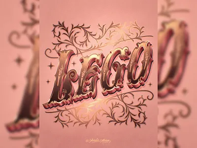 Lego – Lettering Style Challenge on Procreate (2022) custom type design hand drawn lettering procreate type typography