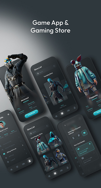 Game App & Gaming Store 3d animation branding design graphic design illustration logo motion graphics ui vector