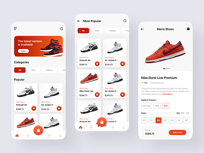 Shoes Mobile App Design 3d animation app branding ecommerce app illustration landing page marketplace app minimalist app mobile app mobile design nike nike app design shoes app shoes ecommerce shoes mobile app ui web design