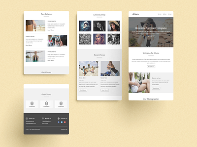 iPhoto – Responsive Email Template campaign monitor mymail. email design email marketing email template iphone template iphone users stamready