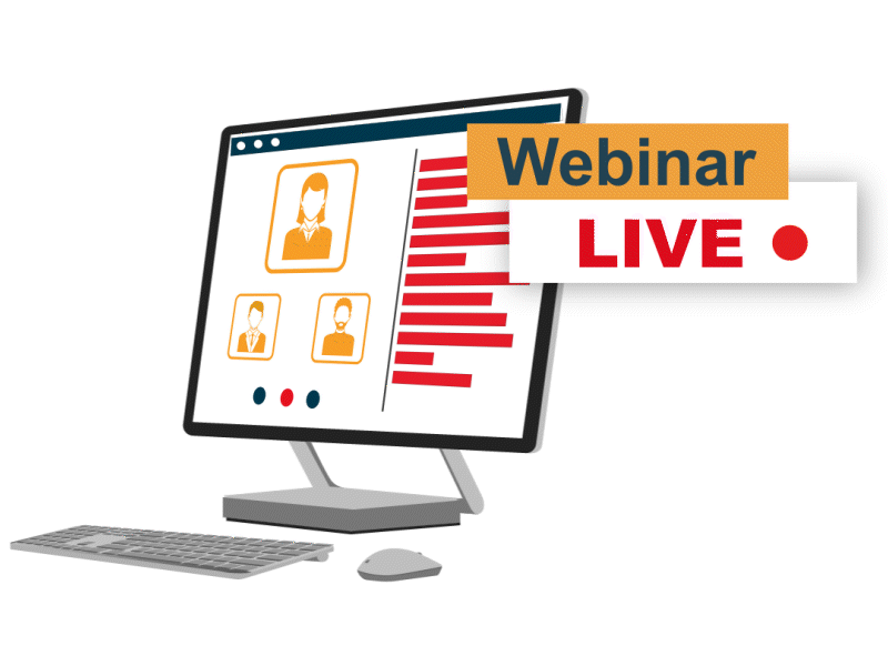 Lottie SVG animation icon (WEB element) Webinar live streaming overlay