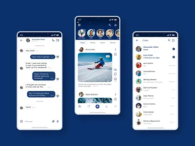 KIT | Keep In Touch | App Design app communication design logo social network ui ux