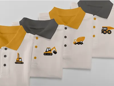 Excavator branding construction design excavator graphic design graphic illustration illustration product design tshirt vector