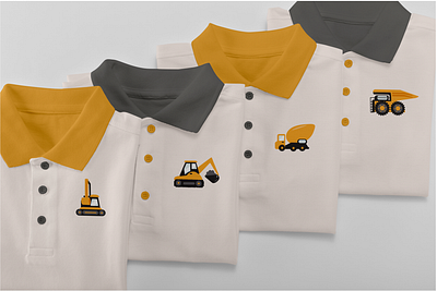 Excavator branding construction design excavator graphic design graphic illustration illustration product design tshirt vector