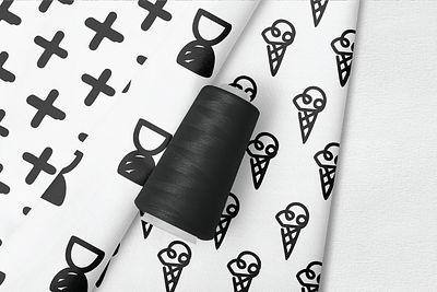 Black Abstract abstract black abstract branding design fabric graphic design graphic illustration hand drawn illustration monochrome product design vector