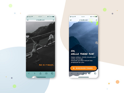 Travel & Tours | Mobile landing page adventure e commerce figma inspiration ios lander landing page mobile product design tours travel turquoise ui design