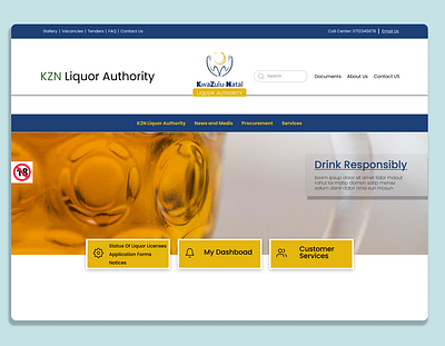 KZN LIQUOR LANDING PAGE WEB DESIGN beautiful branding design durban graphic design kzn logo south africa ui ux women