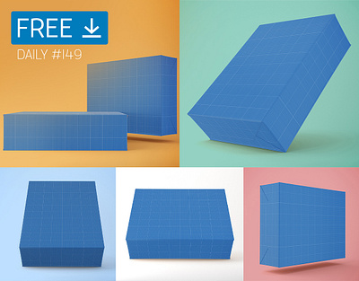 Cardboard Gift Box - Daily Free Mockup #149 box business download free free download freebie mockup psd