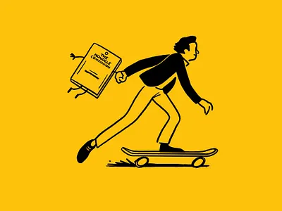 Monocle ads #12 book companion editorial illustration illustration monocle skate spot illustration