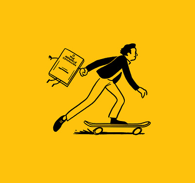 Monocle ads #12 book companion editorial illustration illustration monocle skate spot illustration