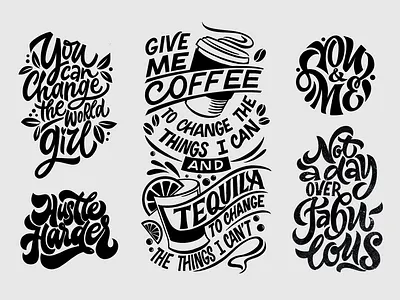 Lettering Collection calligraphy design hand lettering lettering procreate type typography