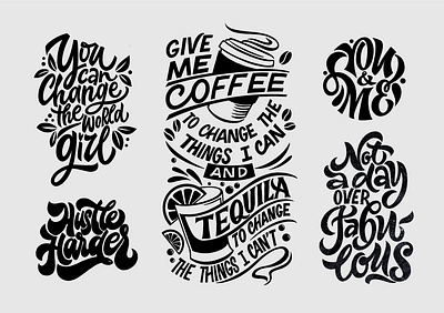 Lettering Collection calligraphy design hand lettering lettering procreate type typography