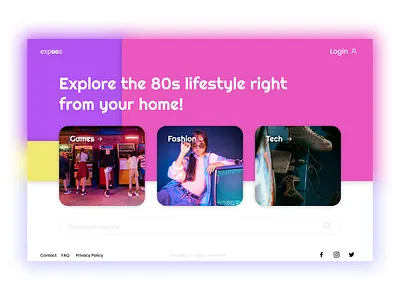 80s Website Design 👨‍💻💻🎮 80s branding design figma frontend htmlcss landingpage ui uidesigner uiux ux uxdesigner web design web designer web developer website website designer