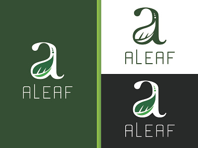 ALEAF 3d a logo abstract logo branding company design fresh logo graphic design illustration leaf logo letter logo logo natural logo organic logo vector