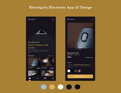Electronic Store App Design android app app design design ecommerce electronic electronic devices estore figma graphic design ios minimal mobile mobile app mobile app design mobile design store technology ui ux