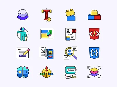 Course covers accessibility cover education graphic design icon icon set iconography illustration mobile design product design terminology typography ui uxcel vector wireframing