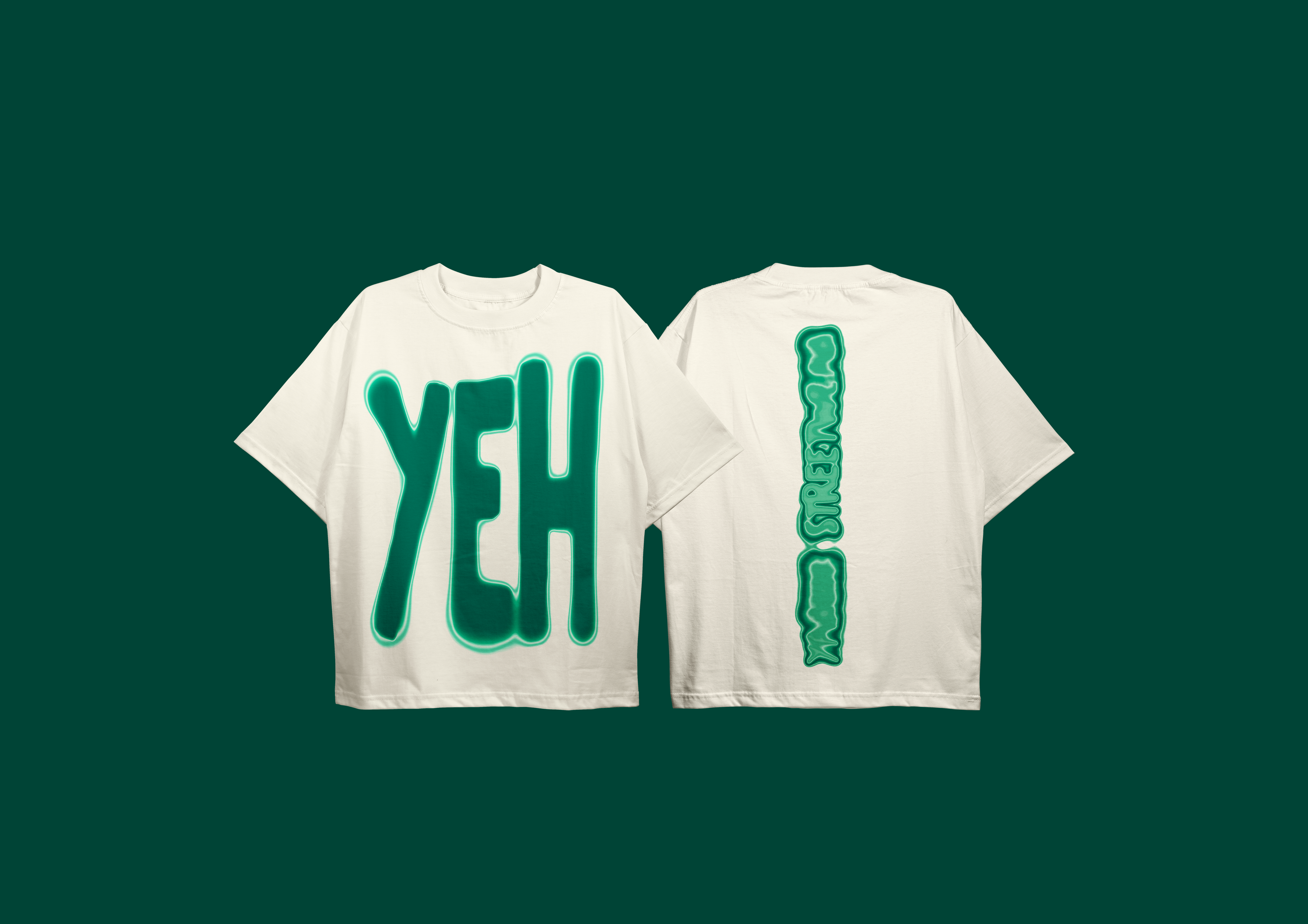 Example of YEH Jamaican Streetwear Oversized T-Shirt