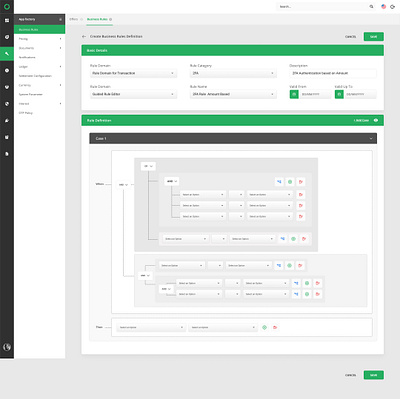 SPC - Business Rules design ui ux