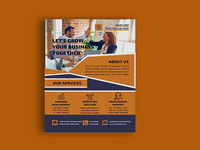 A modern corporate flyer advertising branding business design corporate corporate flyer corporate identity creative corporate flyer design flyer design flyer template flyer corporate graphic design modern flyer poster poster design print project typography vector work