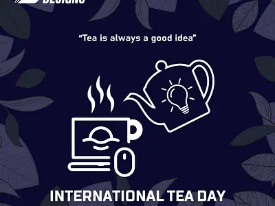 International Tea Day branding design graphic design illustration post soicalmedia vector