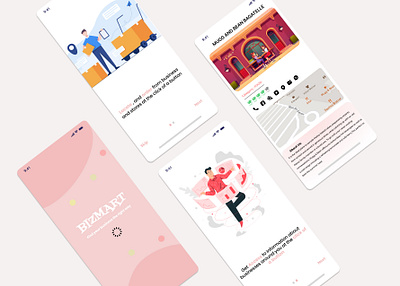 BIZMART mobile application ui