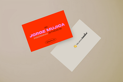 DaSelva Business Card amazon food business card daselva food orange pink restaurant trendy vintage