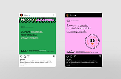 DaSelva Instagram Post amazon amazon food amazonia brutalism brutalist daselva exotic color pallete food instagram post restaurant social social media trendy vintage