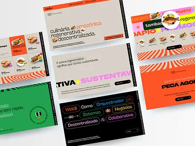 DaSelva Website UI/UX amazon amazon food amazonia daselva green menu one page onepage orange site trendy ui uiux ux vintage website