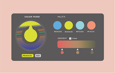 Colour Picker #DailyUI #Day60 dailyui060 graphic design ui