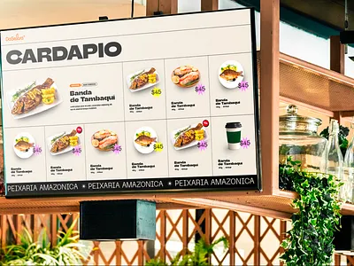 DaSelva Menu amazon amazon food amazonia cloud kitche daselva delivery digital display fish food lcd menu restaurant trendy