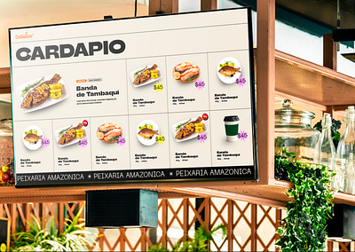 DaSelva Menu amazon amazon food amazonia cloud kitche daselva delivery digital display fish food lcd menu restaurant trendy