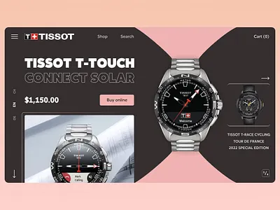 TISSOT design interface ui uidesign userinterfacw ux uxdesign web website