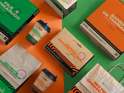 DaSelva Packaging amazon amazon food amazonia box branding daselva food green orange packaging paperboard trendy vintage