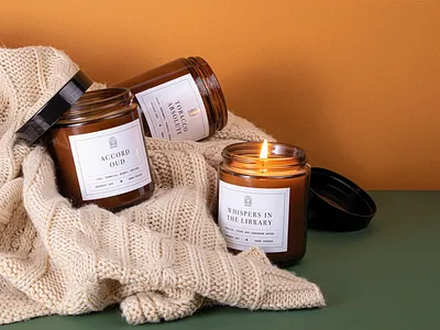 Scent - label design brandidentity branding candle label design logo packaging