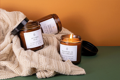 Scent - label design brandidentity branding candle label design logo packaging