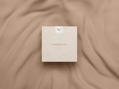 Valovie Packaging box brand branding earings fashion jewel logo logotype luxury packaging ring rings valovie