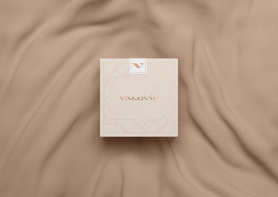 Valovie Packaging box brand branding earings fashion jewel logo logotype luxury packaging ring rings valovie
