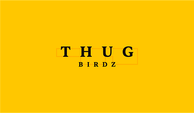 Thug Birdz Rebrand concept branding clothing brand design flat geometric logo luxury minimal rebrand streetwear thugbirdz vector yellow