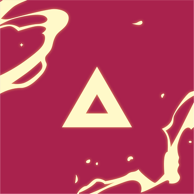 VALHALLA branding flat geometric icon lightning logo minimal red triangle vector yellow