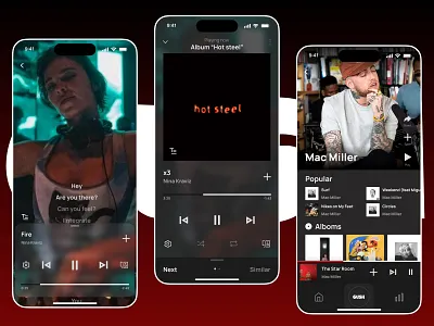 GUSH app appdesign design interface mobile mobiledesign music ui uidesign ux uxdesign
