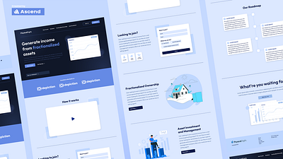 PhysicalDigits Blockchain Website blockchain clean ethereum flat landing page light theme marketing minimal nft solana website white