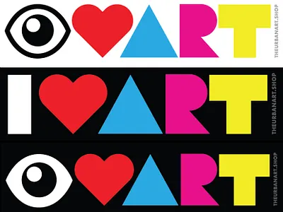 EYE LOVE ART branding design illustration logo stickers typography