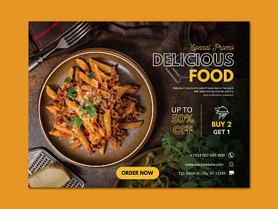 Food Flyer bannerads branding design flyer graphic design illustration socialmedia typography