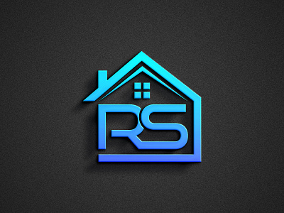 RS Letter Real State Logo Design! 3d logo blue color logo brand identity branding corporate corporate design design graphic design logo logo design modern logo re real state logo real state logo residential logo rs corporate logo rs home logo rs letter business logo rs letter home logo rs letter logo rs logo